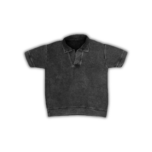 Stone Washed Knitted Polo (The Worlds First)