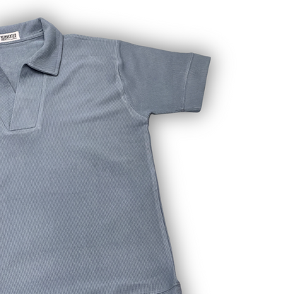 RV Knitted Polo In Glacier Blue