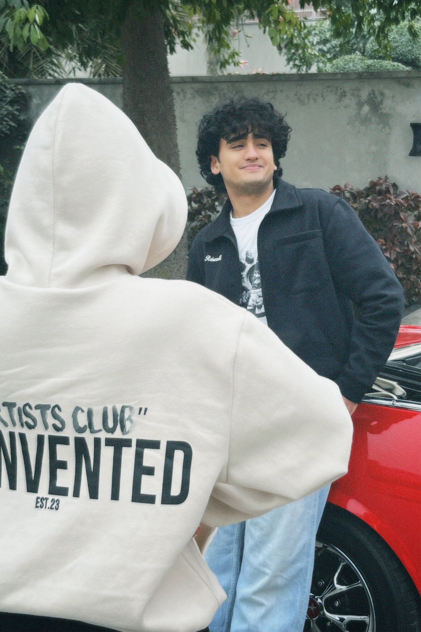 "Artist Club" Hoodie In Creme