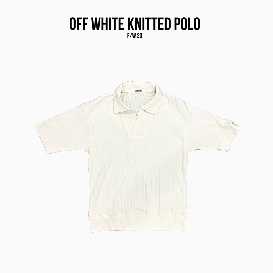 The Off - White Rv Knitted Polo (Oversized)