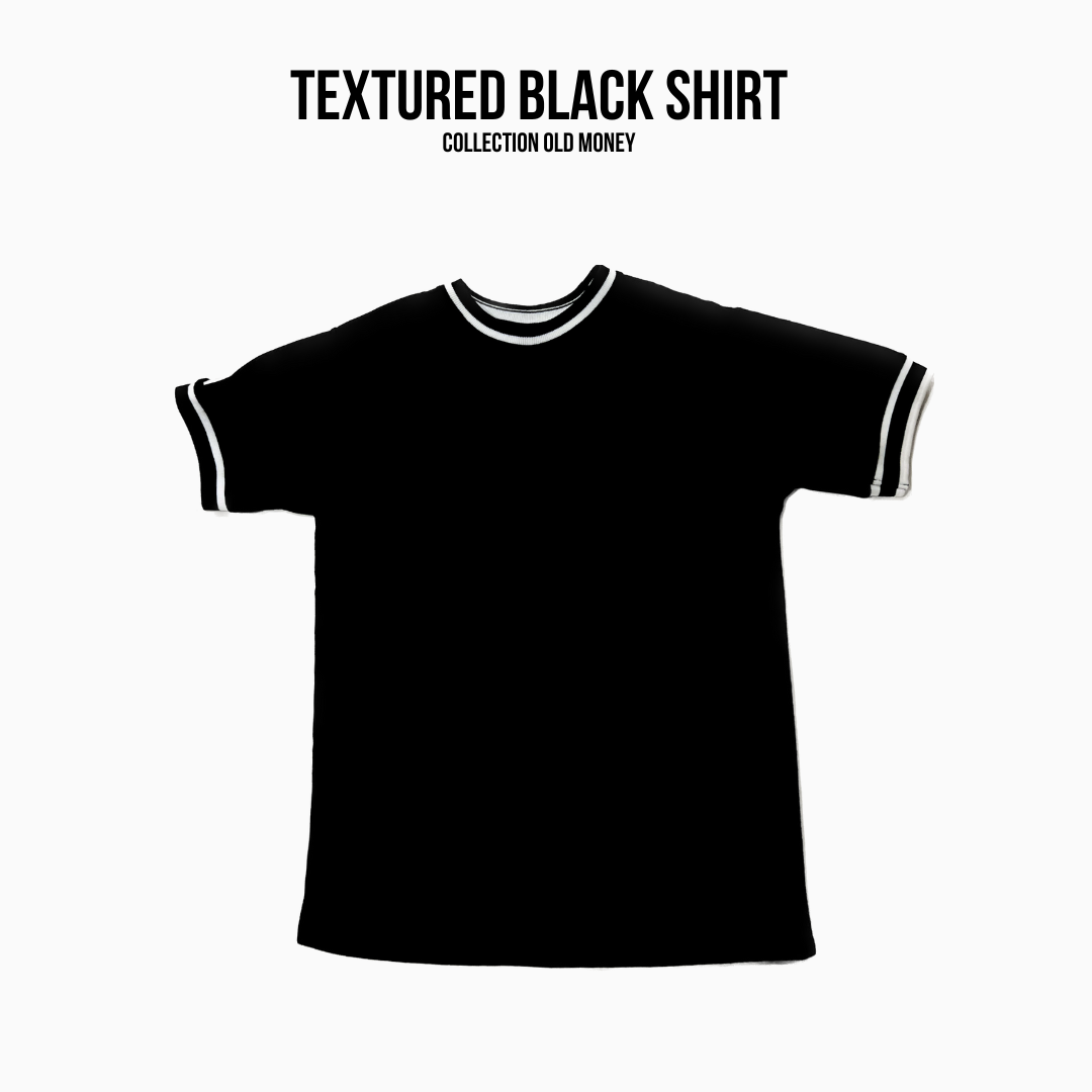 The Textured Black Shirt